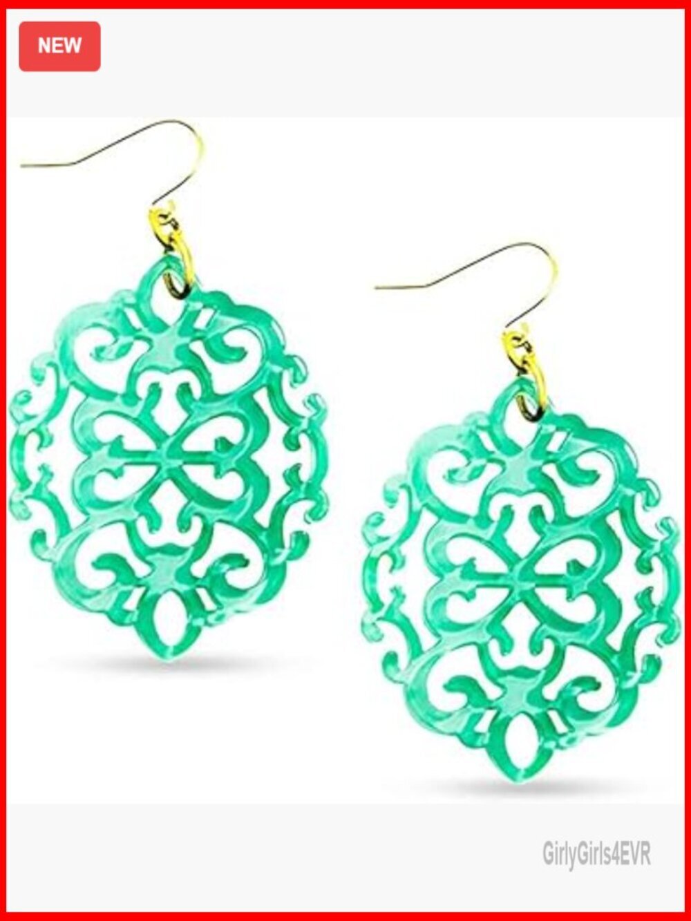 Acrylic Resin Geometric Drop Dangle Earrings Modern Statement Jewelry